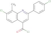 7-Chloro-2-(4-chlorophenyl)-8-methylquinoline-4-carbonyl chloride