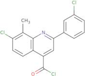 7-Chloro-2-(3-chlorophenyl)-8-methylquinoline-4-carbonyl chloride