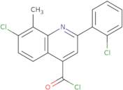 7-Chloro-2-(2-chlorophenyl)-8-methylquinoline-4-carbonyl chloride