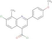 7-Chloro-2-(4-methoxyphenyl)-8-methylquinoline-4-carbonyl chloride