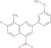 7-Chloro-2-(3-methoxyphenyl)-8-methylquinoline-4-carbonyl chloride