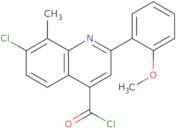 7-Chloro-2-(2-methoxyphenyl)-8-methylquinoline-4-carbonyl chloride