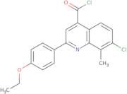 7-Chloro-2-(4-ethoxyphenyl)-8-methylquinoline-4-carbonyl chloride