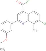 7-Chloro-2-(3-ethoxyphenyl)-8-methylquinoline-4-carbonyl chloride