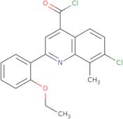 7-Chloro-2-(2-ethoxyphenyl)-8-methylquinoline-4-carbonyl chloride