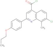 7-Chloro-8-methyl-2-(4-propoxyphenyl)quinoline-4-carbonyl chloride