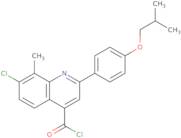 7-Chloro-2-(4-isobutoxyphenyl)-8-methylquinoline-4-carbonyl chloride