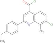 7-Chloro-2-(4-ethylphenyl)-8-methylquinoline-4-carbonyl chloride