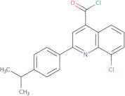 8-Chloro-2-(4-isopropylphenyl)quinoline-4-carbonyl chloride