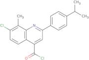 7-Chloro-2-(4-isopropylphenyl)-8-methylquinoline-4-carbonyl chloride