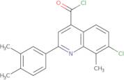 7-Chloro-2-(3,4-dimethylphenyl)-8-methylquinoline-4-carbonyl chloride