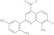 7-Chloro-2-(2,5-dimethylphenyl)-8-methylquinoline-4-carbonyl chloride