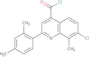 7-Chloro-2-(2,4-dimethylphenyl)-8-methylquinoline-4-carbonyl chloride