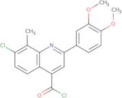 7-Chloro-2-(3,4-dimethoxyphenyl)-8-methylquinoline-4-carbonyl chloride