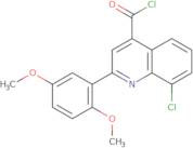 8-Chloro-2-(2,5-dimethoxyphenyl)quinoline-4-carbonyl chloride