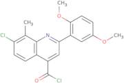 7-Chloro-2-(2,5-dimethoxyphenyl)-8-methylquinoline-4-carbonyl chloride