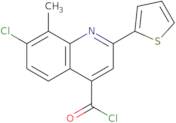 7-Chloro-8-methyl-2-(2-thienyl)quinoline-4-carbonyl chloride