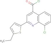 8-Chloro-2-(5-ethyl-2-thienyl)quinoline-4-carbonyl chloride