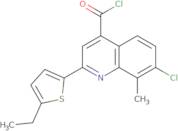 7-Chloro-2-(5-ethyl-2-thienyl)-8-methylquinoline-4-carbonyl chloride