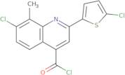 7-Chloro-2-(5-chloro-2-thienyl)-8-methylquinoline-4-carbonyl chloride