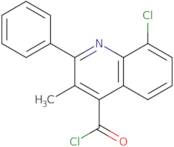 8-Chloro-3-methyl-2-phenylquinoline-4-carbonyl chloride