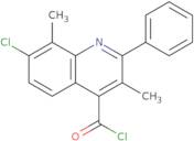 7-Chloro-3,8-dimethyl-2-phenylquinoline-4-carbonyl chloride