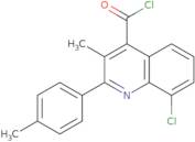 8-Chloro-3-methyl-2-(4-methylphenyl)quinoline-4-carbonyl chloride