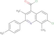 7-Chloro-3,8-dimethyl-2-(4-methylphenyl)quinoline-4-carbonyl chloride