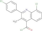 8-Chloro-2-(4-chlorophenyl)-3-methylquinoline-4-carbonyl chloride