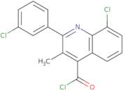 8-Chloro-2-(3-chlorophenyl)-3-methylquinoline-4-carbonyl chloride