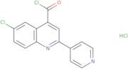 6-Chloro-2-pyridin-4-ylquinoline-4-carbonyl chloride hydrochloride