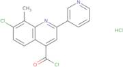 7-Chloro-8-methyl-2-pyridin-3-ylquinoline-4-carbonyl chloride hydrochloride