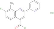 7-Chloro-8-methyl-2-pyridin-2-ylquinoline-4-carbonyl chloride hydrochloride