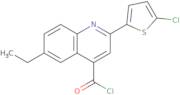 2-(5-Chloro-2-thienyl)-6-ethylquinoline-4-carbonyl chloride