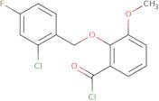 2-[(2-Chloro-4-fluorobenzyl)oxy]-3-methoxybenzoyl chloride