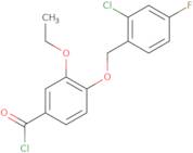 4-[(2-Chloro-4-fluorobenzyl)oxy]-3-ethoxybenzoyl chloride