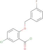 5-Chloro-2-[(3-fluorobenzyl)oxy]benzoyl chloride