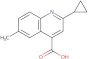 2-Cyclopropyl-6-methylquinoline-4-carboxylic acid