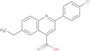 2-(4-Chlorophenyl)-6-ethylquinoline-4-carboxylic acid