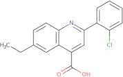 2-(2-Chlorophenyl)-6-ethylquinoline-4-carboxylic acid