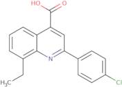 2-(4-Chlorophenyl)-8-ethylquinoline-4-carboxylic acid