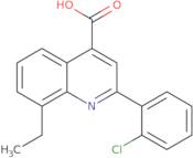 2-(2-Chlorophenyl)-8-ethylquinoline-4-carboxylic acid