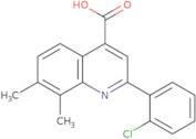 2-(2-Chlorophenyl)-7,8-dimethylquinoline-4-carboxylic acid