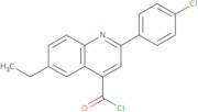 2-(4-Chlorophenyl)-6-ethylquinoline-4-carbonyl chloride