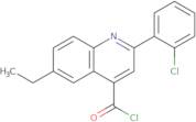 2-(2-Chlorophenyl)-6-ethylquinoline-4-carbonyl chloride