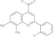 2-(2-Chlorophenyl)-7,8-dimethylquinoline-4-carbonyl chloride