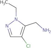 [(4-Chloro-1-ethyl-1H-pyrazol-5-yl)methyl]amine hydrochloride
