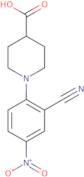 1-(2-Cyano-4-nitrophenyl)piperidine-4-carboxylic acid