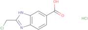2-(Chloromethyl)-1H-benzimidazole-5-carboxylic acid hydrochloride