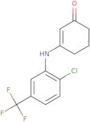 3-{[2-Chloro-5-(trifluoromethyl)phenyl]amino}cyclohex-2-en-1-one